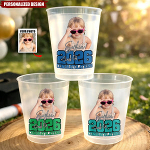 Personalized Graduation Party Cups - Custom Photo & Name Graduation Gifts
