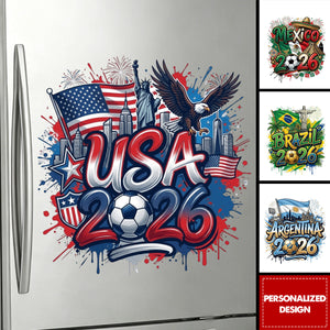 Personalized 2026 World Cup Country sticker - Custom Name