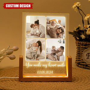 Peronalized Photo LED Night Light – Wedding Gift for Couple, Gift for Family