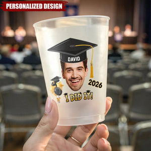 Custom Face Graduation Party Cups - Unique Gift For Grads