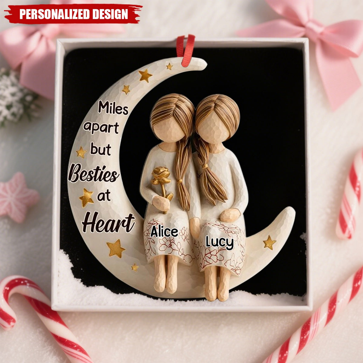 Personalized Sister Ornament – Forever Friends Christmas Gift