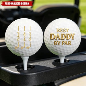 Custom Kids Names Golf Balls, Sentimental Family Pride Golf Gift for Papa Grandpa