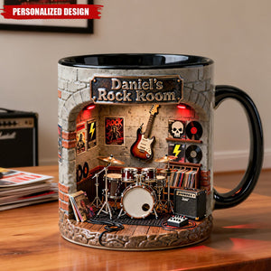 Born To Rock Coffee Mug - Personalized Music Lover Gift