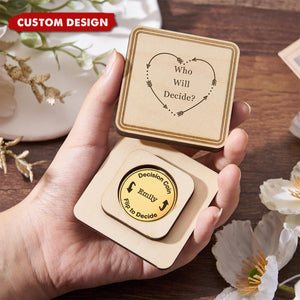 Personalized Decision Coin – Custom Name Flip Coin Gift