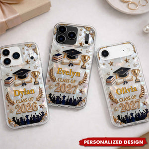 Personalized Graduation Phone Case - Custom Name Gift For Graduates