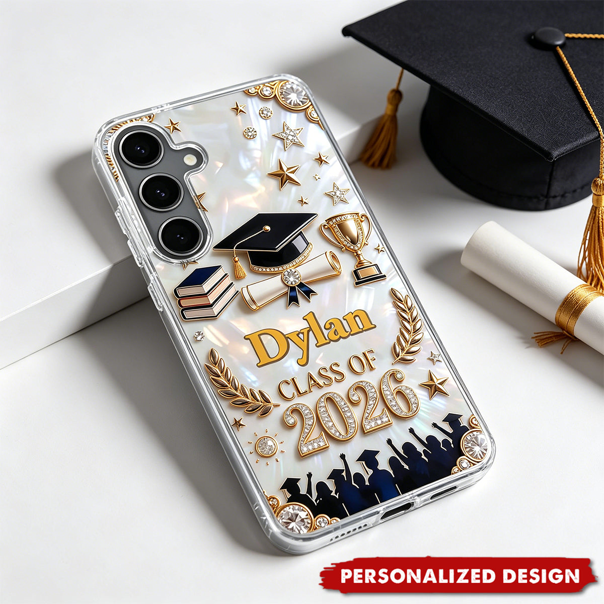 Personalized Graduation Phone Case - Custom Name Gift For Graduates