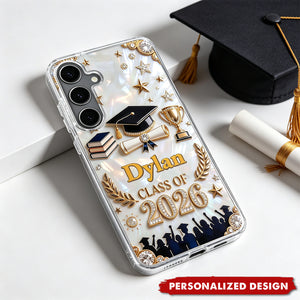 Personalized Graduation Phone Case - Custom Name Gift For Graduates