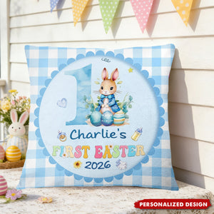 Personalized Baby's First Easter Pillow - Custom Baby Name Easter Gift