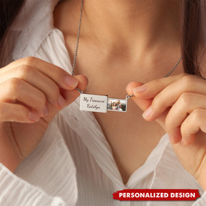 Personalized Hidden Drawer Picture Locket Necklace - Perfect Gift For Mom
