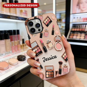 Personalized Makeup Phone Case — Custom Name Gift For Beauty Lovers