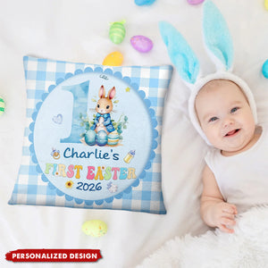 Personalized Baby's First Easter Pillow - Custom Baby Name Easter Gift