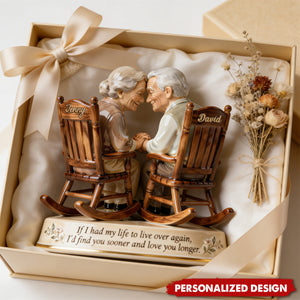 Personalized Couple Plaque – Growing Old Together Love Keepsake