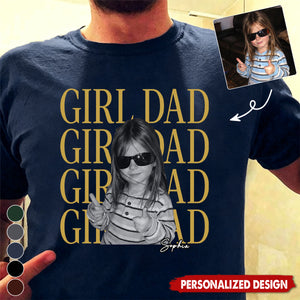 Personalized  Kid Photo & Name T-Shirt -Father's Day Gift