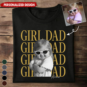 Personalized  Kid Photo & Name T-Shirt -Father's Day Gift