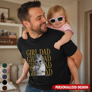 Personalized  Kid Photo & Name T-Shirt -Father's Day Gift