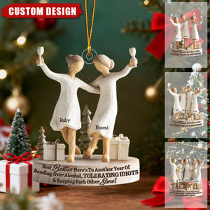 Personalized Bestie Ornament – Unique Gift for Best Friends