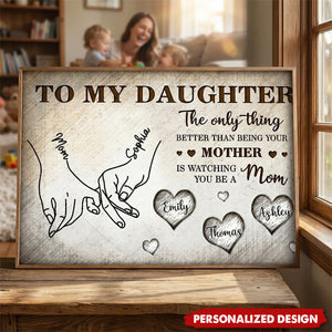 Personalized Mom & Daughter Poster - Mother's Day Gift For Daughter