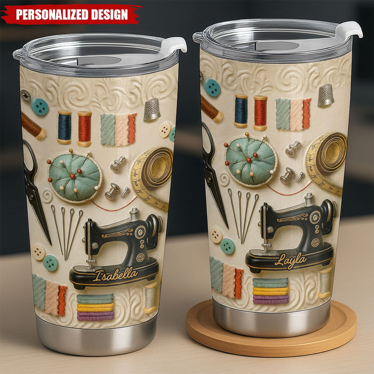 Personalized Sewing Tumbler — Personalized Gift For Craft Lover
