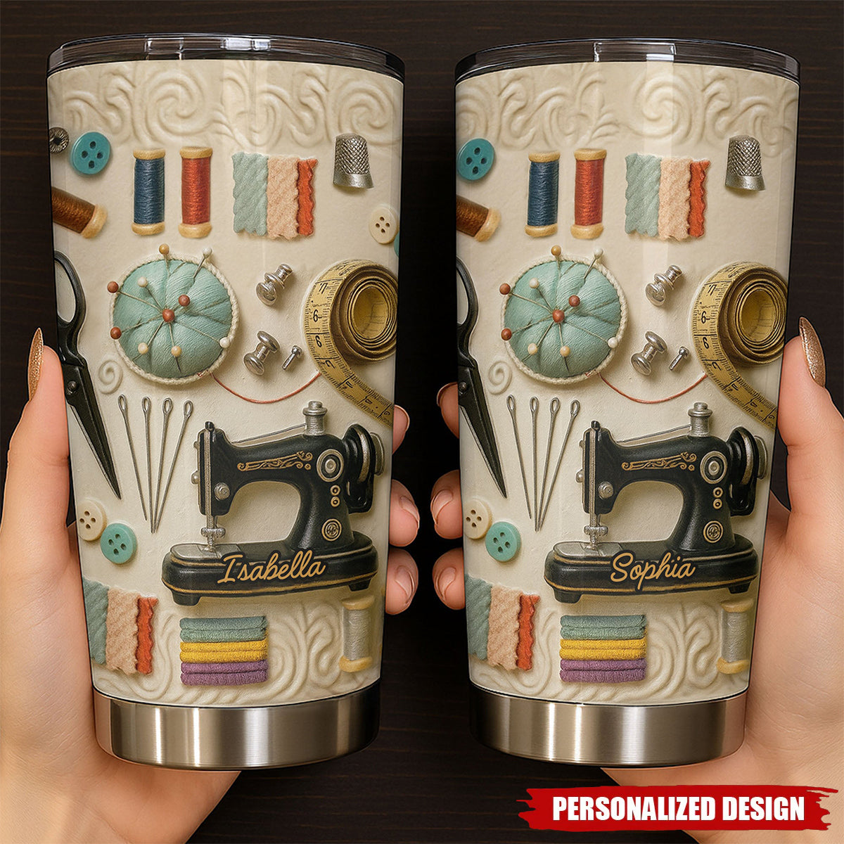 Personalized Sewing Tumbler — Personalized Gift For Craft Lover