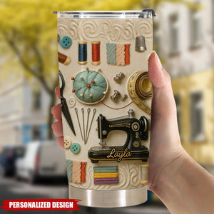 Personalized Sewing Tumbler — Personalized Gift For Craft Lover