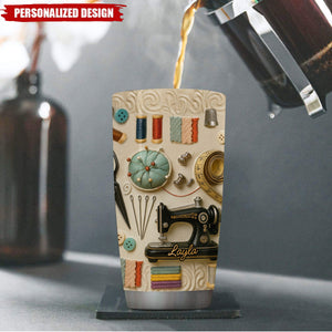 Personalized Sewing Tumbler — Personalized Gift For Craft Lover