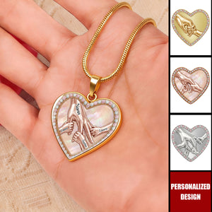 Personalized Name Family Heart Necklace - Mother's Day Gift