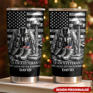 Personalized Veteran Tumbler — Gift For Veterans And Military