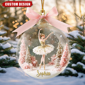 Personalized Ballerina Christmas Ornament – Gift For Ballet Lover