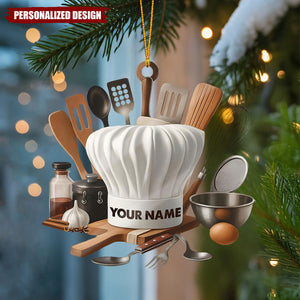 Personalized Chef Ornament – Unique Gift for Cooks & Food Lovers