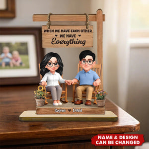 Personalized Couple Wooden Plaque — Custom Name "You & Me We Got This" Anniversary Gift