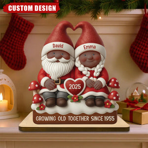 Personalized Couple Plaque - Growing Old Together Keepsake