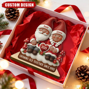 Personalized Couple Plaque - Growing Old Together Keepsake