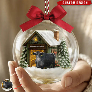 Personalized Farm Animal Christmas Ornament – Add Your Animal & Farm Title