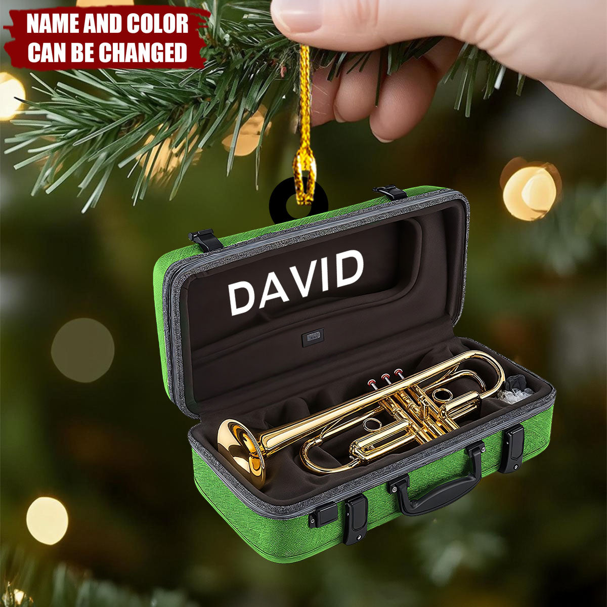 Personalized Trumpet Ornament - Unique Trumpet Gift for Music Lovers