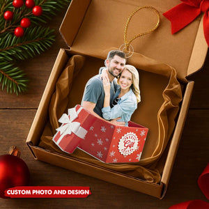 Personalized “Best Gift Ever” Photo Ornament – Custom Couple Picture Keepsake