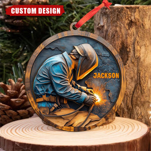 Personalized Welding Ornament – Gift for Welders, Mechanics & Metal Workers