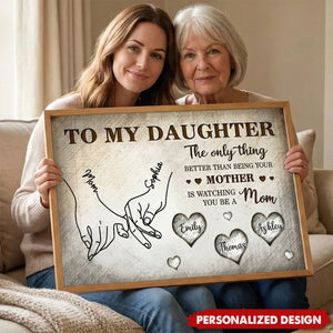 Personalized Mom & Daughter Poster - Mother's Day Gift For Daughter