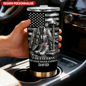 Personalized Veteran Tumbler — Gift For Veterans And Military