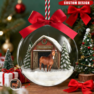Personalized Farm Animal Christmas Ornament – Add Your Animal & Farm Title
