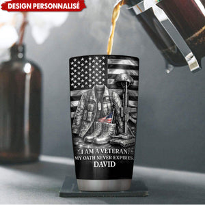 Personalized Veteran Tumbler — Gift For Veterans And Military