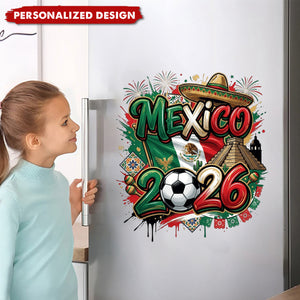 Personalized 2026 World Cup Country sticker - Custom Name