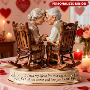 Personalized Couple Plaque – Growing Old Together Love Keepsake