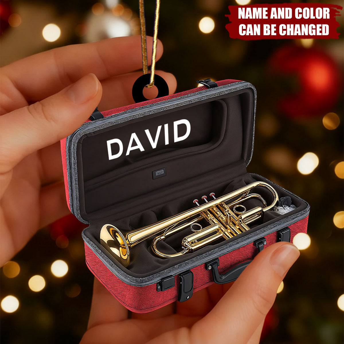 Personalized Trumpet Ornament - Unique Trumpet Gift for Music Lovers