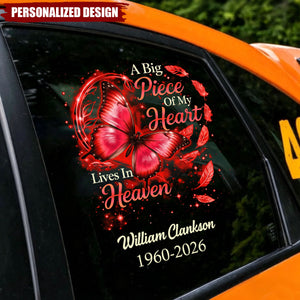 Carry Their Memory With You- Personalized Butterfly Memorial Decal