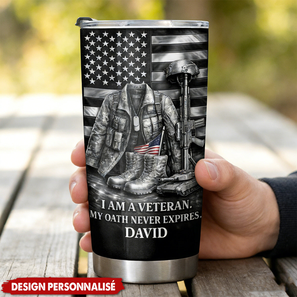 Personalized Veteran Tumbler — Gift For Veterans And Military