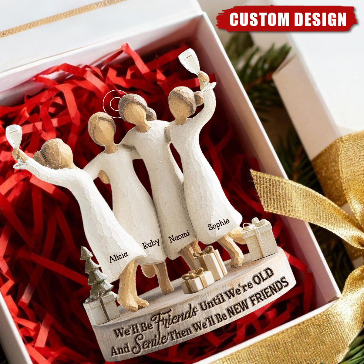 Personalized Bestie Ornament – Unique Gift for Best Friends