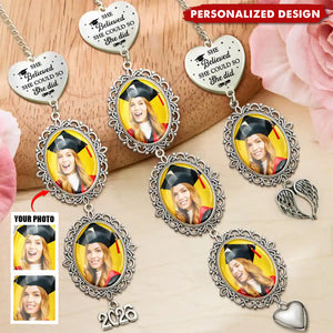 Personalized Photo Graduation Cap Tassel Charm - 2026 Graduation Gift for Her