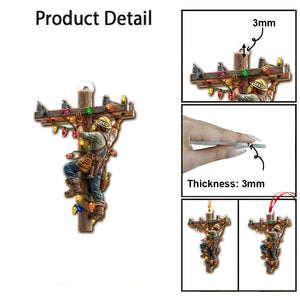 Personalized Lineman Christmas Ornament – Utility Worker Gift